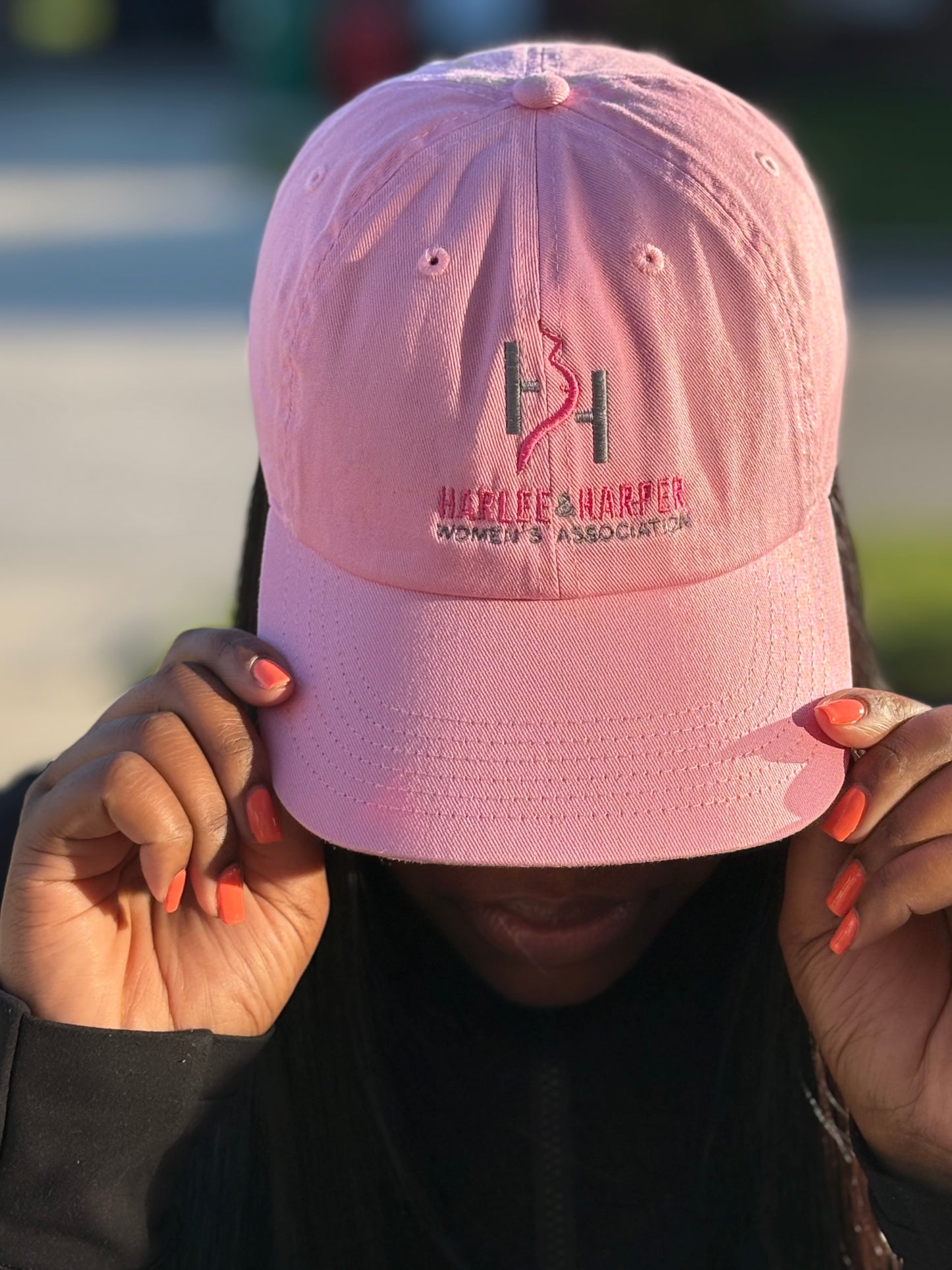 Pink Harlee and Harper Baseball Cap